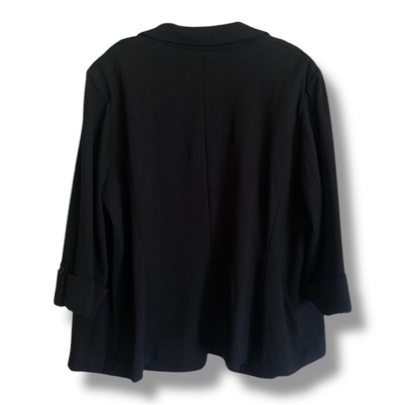 AK COLLECTION (ANNE KLEIN) Blazer Oversized Plus Size 3X Black Single ButtonNWT - Picture 7 of 15